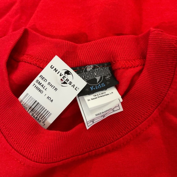 *NWT Universal Studios Kid's Dr. Seuss Thing 1 Muscle Tee Sz S - Picture 7 of 11